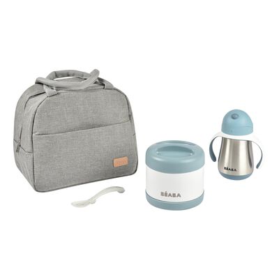 On-the-go mealtime windy blue