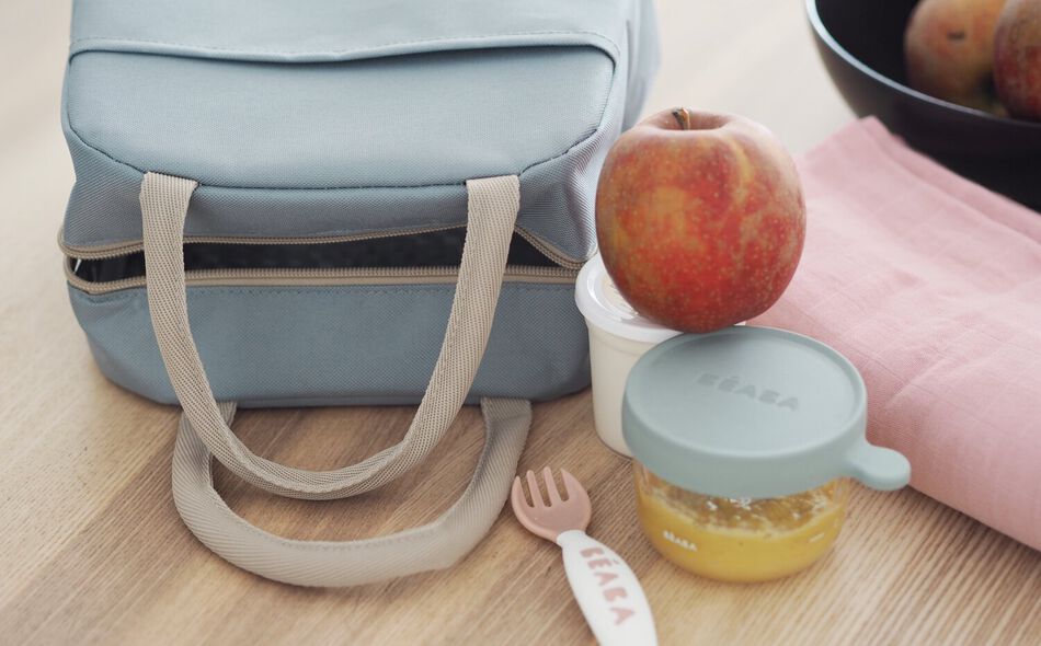 Isothermal lunch bag frosty green