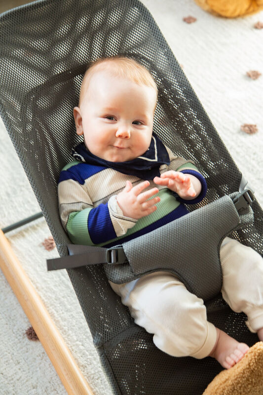 Childhome Evolux Bouncer - Natural Anthracite