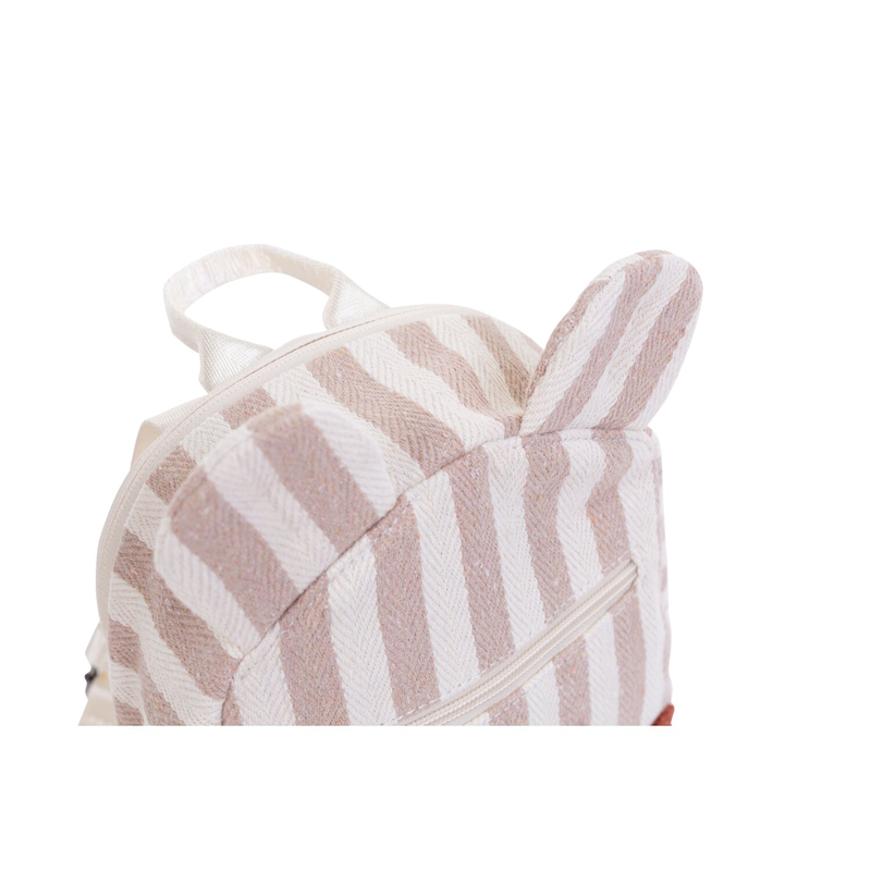 Kids backpack My First Bag - Stripes - Nude/Terracotta