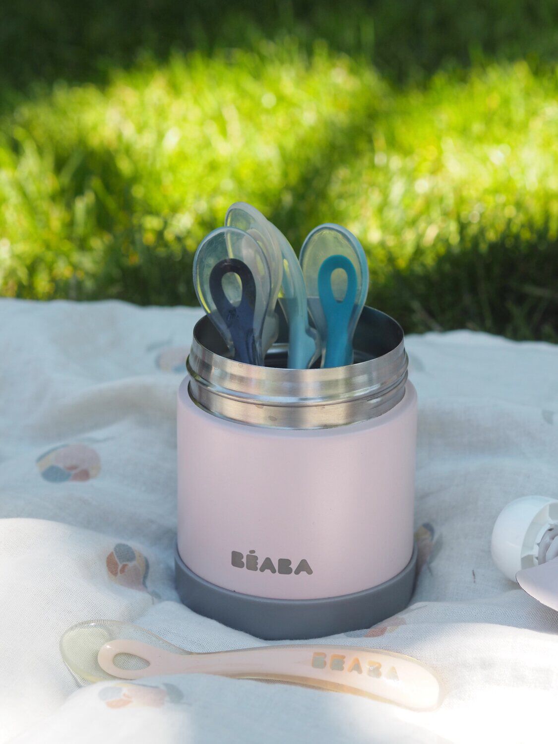 通販でクリスマス Stainless USA | BEABA | pink light oz 10 Jar Insulated Steel 保温・保冷器具