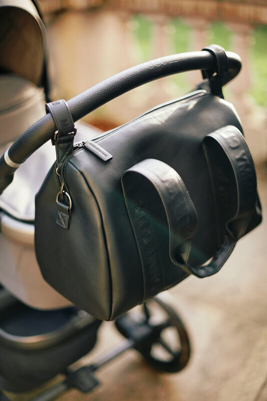 Mommy Club Nursery Bag Mommy bag Nappy Bag  - Simili Leather Black 