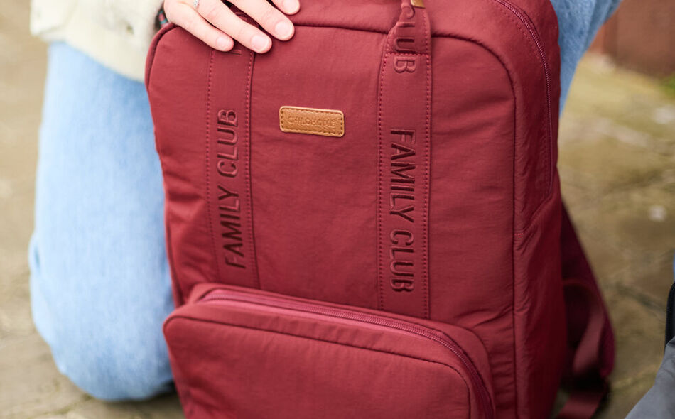 Nursery backpack Family Club Signature Urban burgundy