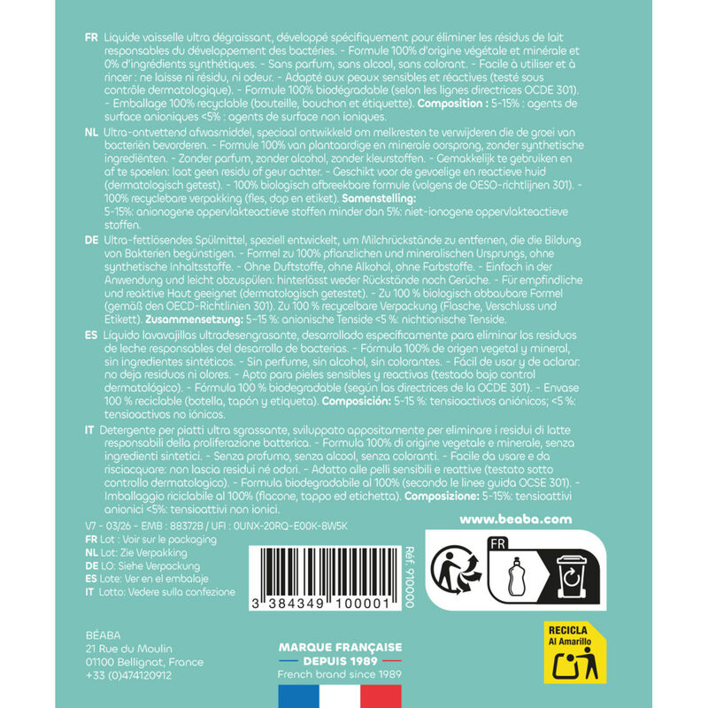 Lavavajillas l&iacute;quido &ndash; 500 ml