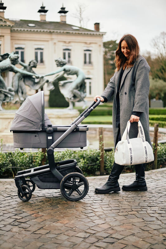 Nusery bag Mommy Club Signature Canvas off white