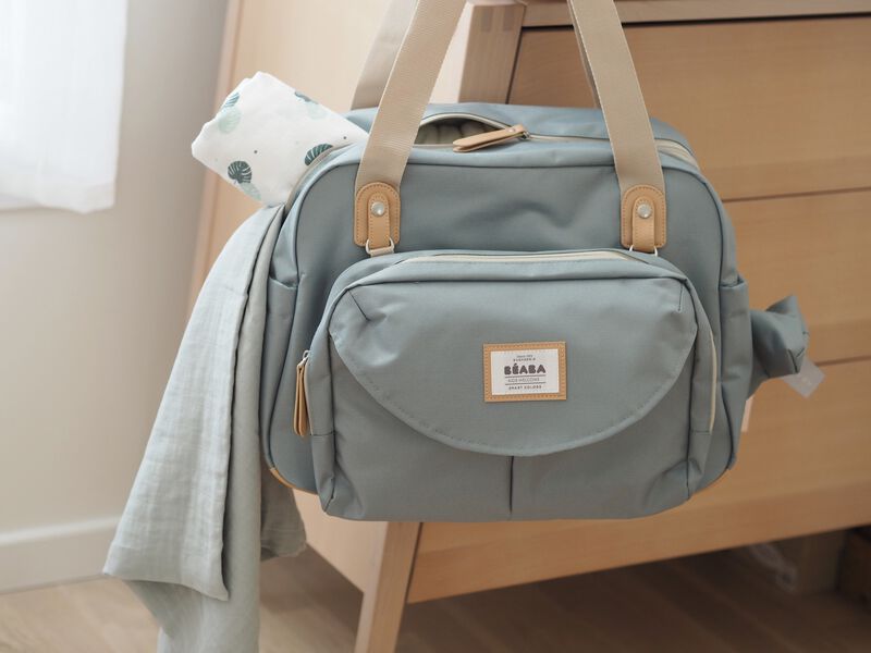 Gen&egrave;ve changing bag - green blue