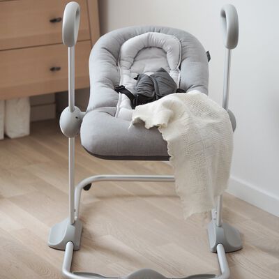 Babywippe Up and Down IV heather grey