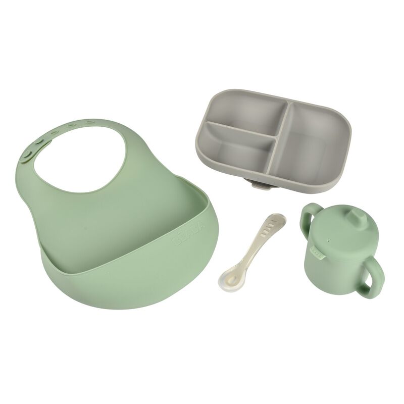 The essentials meal set grey / sage green