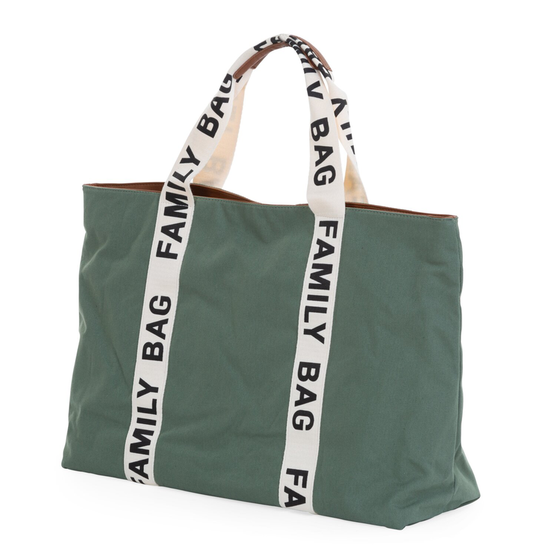 Family Bag Sac A Langer - Signature - Canvas - Vert