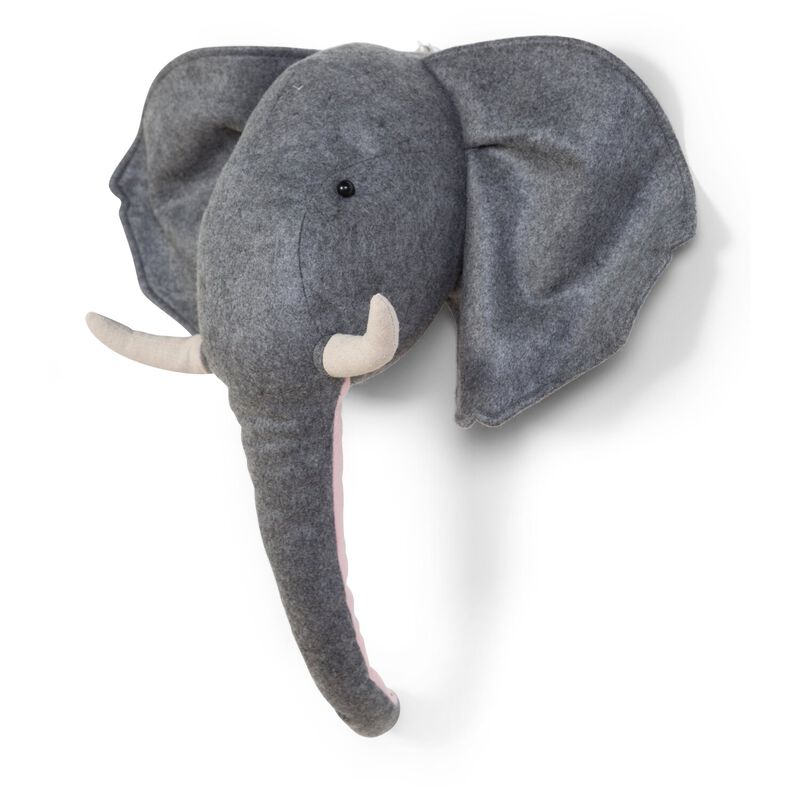 Testa elefante decorativa parete