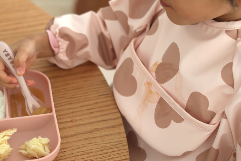 Silikon-Mahlzeitset mit Saugnapf Cotton Candy