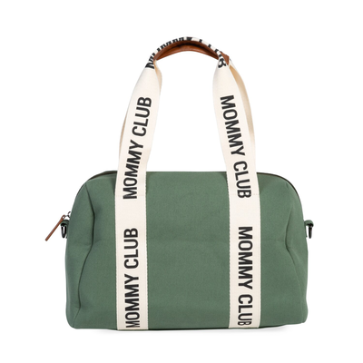 Nusery bag Mommy Club Signature Canvas green