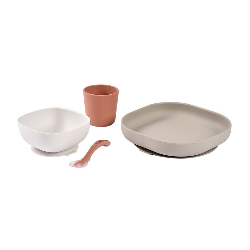 Coffret repas silicone Terracotta