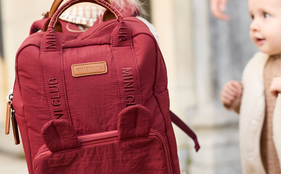 Mini Club Kids Backpack - Signature - Urban - Burgundy