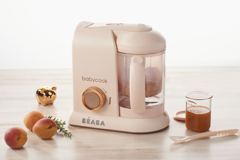 BEABA, Babycook Solo, Robot bébé 4 en 1, Cuiseur, Mixeur - Eucalyptus