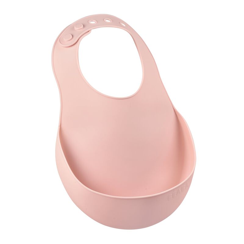 Hot Pink Silicone Bib