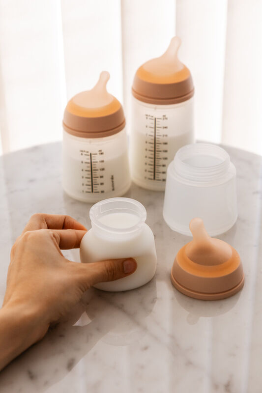 Zer&oslash;.Zer&oslash; Anti-Kolik-Babyflasche 120 ml &ndash; Einheitsgr&ouml;&szlig;e, speziell f&uuml;rs Stillen - Fair