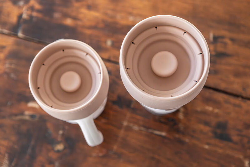 Mini & me - 2 Stainless steel cups Click & drink - BigLove