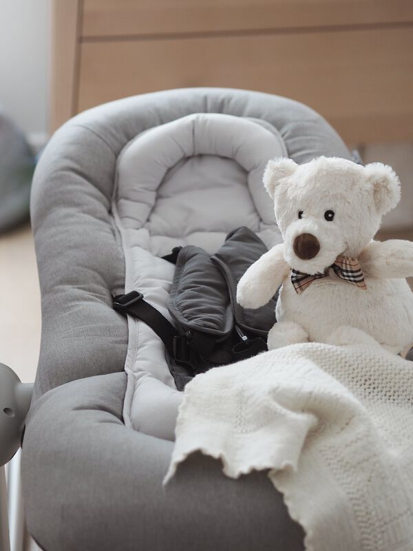 Babywippe Up and Down IV heather grey