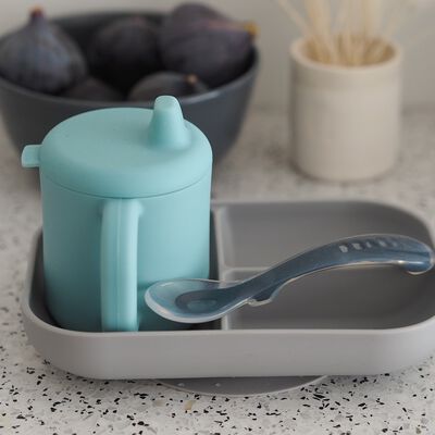 Coffret d'apprentissage silicone Bleu