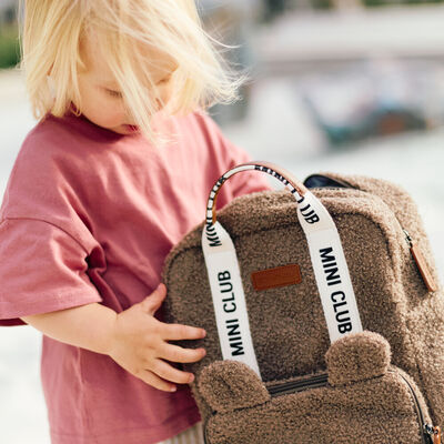 Mini Club Kids Backpack - Signature - Teddy Soft Brown Mini Club Kids Backpack - Signature - Teddy Soft Brown