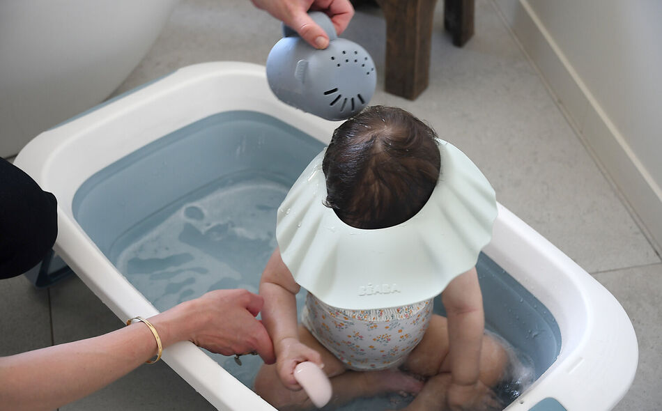 Visi&egrave;re de bain silicone - vert de gris