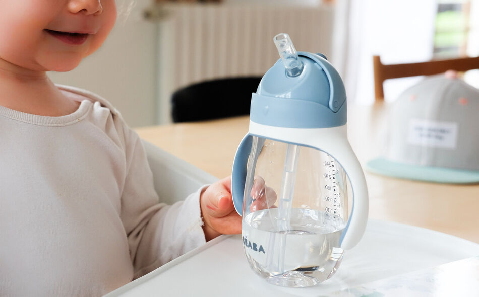 Taza con pajita 300 ml windy blue