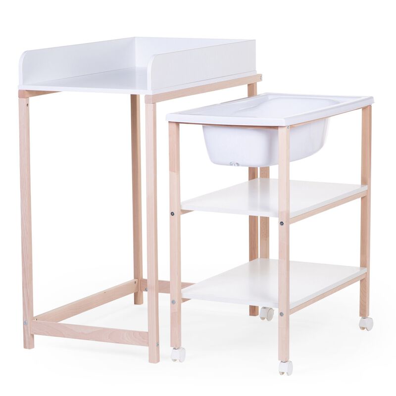 Changing table bath naturel white