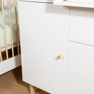 Commode 4 tiroirs Wonder white