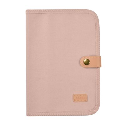 Prot&egrave;ge carnet de sant&eacute; Rose poudr&eacute;