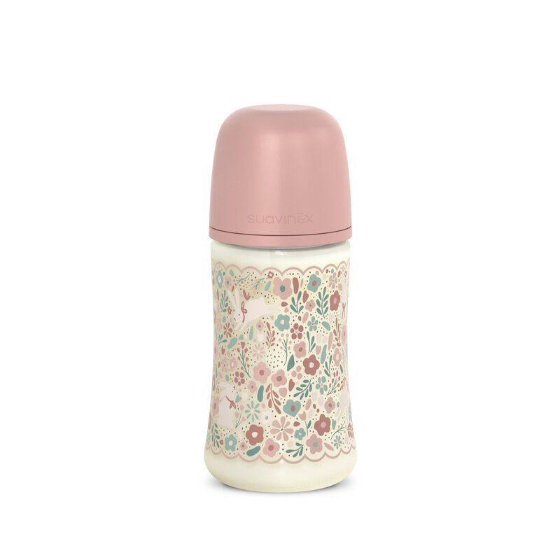 Polyamide feeding bottle with SX Pro teat 270 ml flow rate M Wonderland - Pink