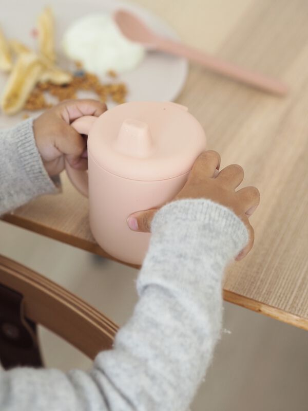 Tasse d'apprentissage silicone Rose