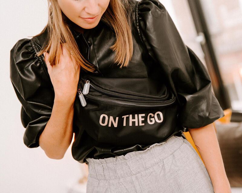 Childhome On-The-Go Belt Bag - Black/Gold