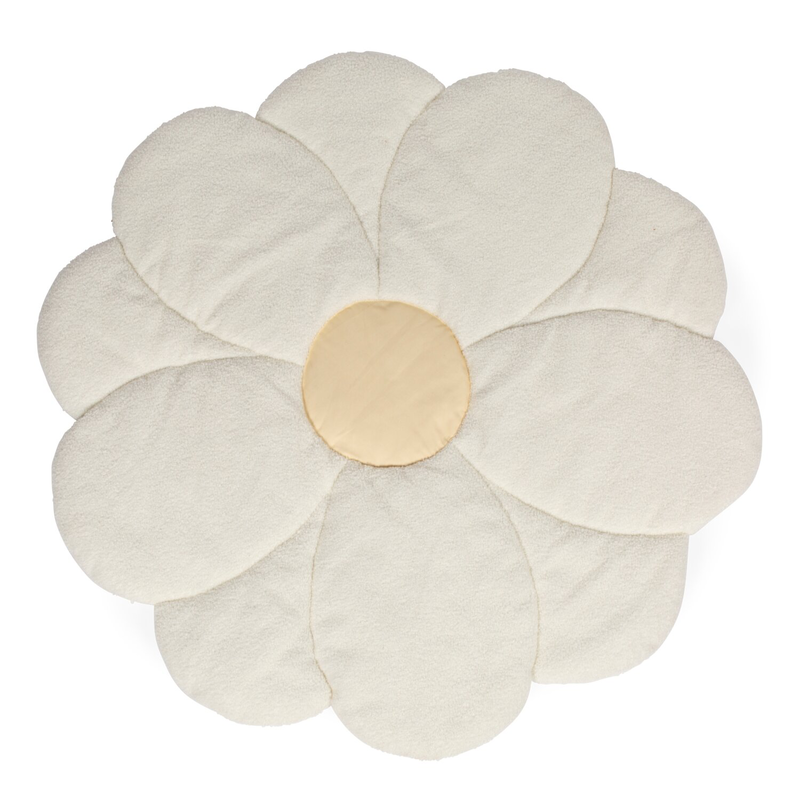 Playmat 110cm Flower offwhite 