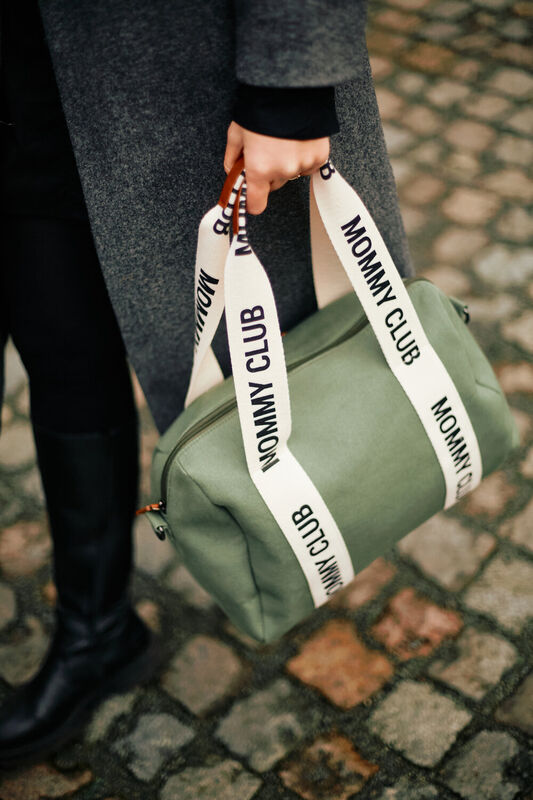 Nusery bag Mommy Club Signature Canvas green