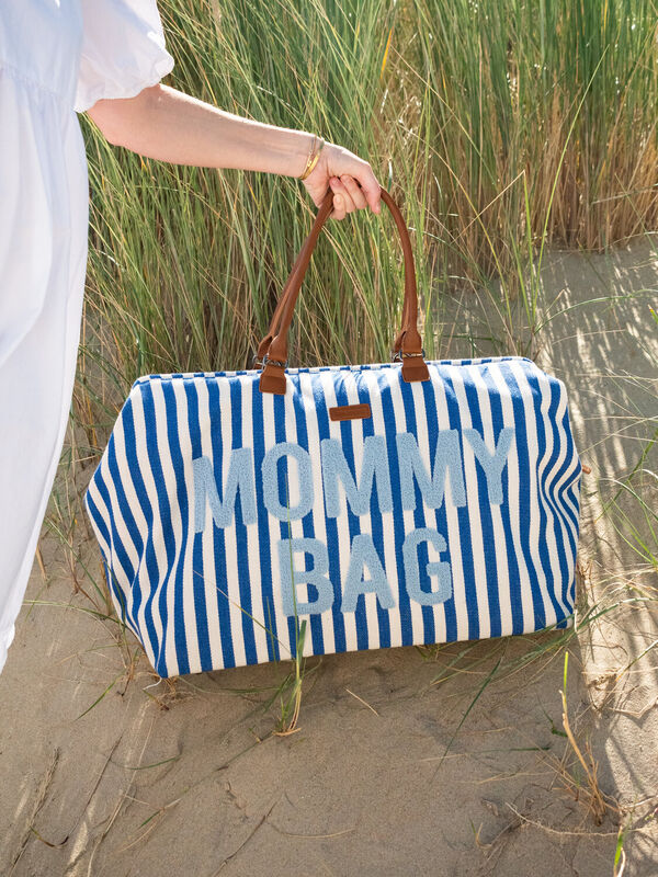 Mommy Bag &reg; Wickeltasche - Streifen  - Electric Blau/Light B