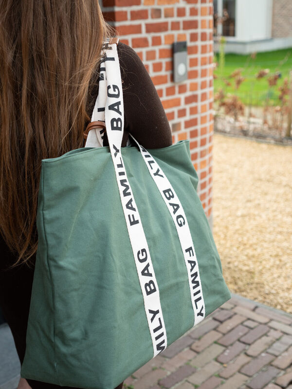 Family Bag Wickeltasche &ndash; Signature-Look - Canvas - Grun