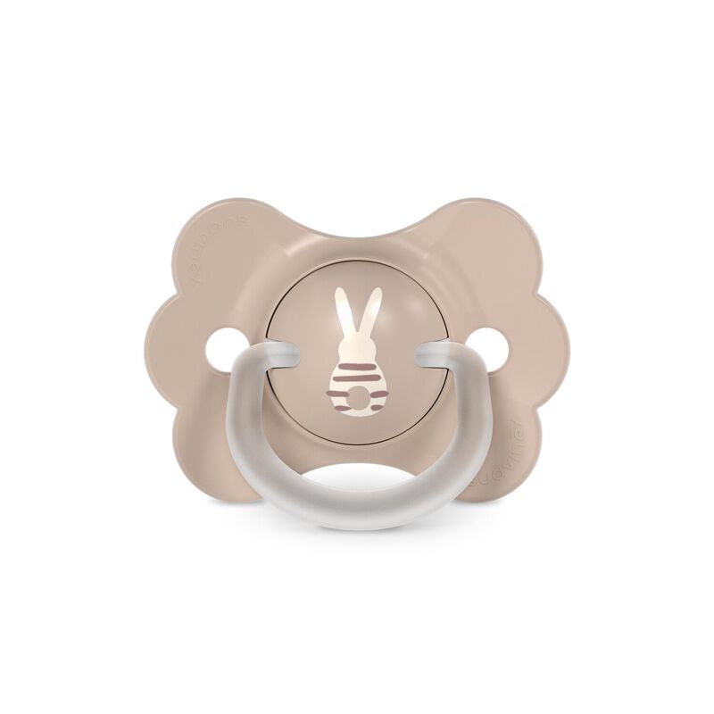 Butterfly SX Pro Schnuller 0/6M dekoriert Wonderland - Bunny beige