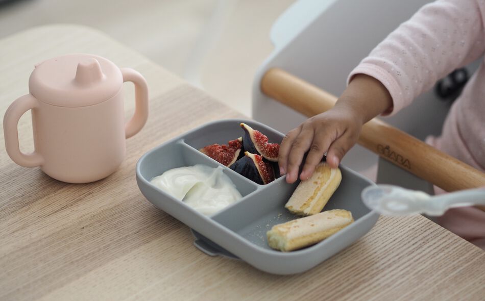 Silicone learning set + cup pink Silicone learning set + cup pink