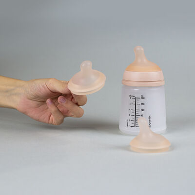 2 Sauger f&uuml;r die ZERO.ZERO Anti-Kolik Flasche 180 ml - Langsamer Trinkfluss.