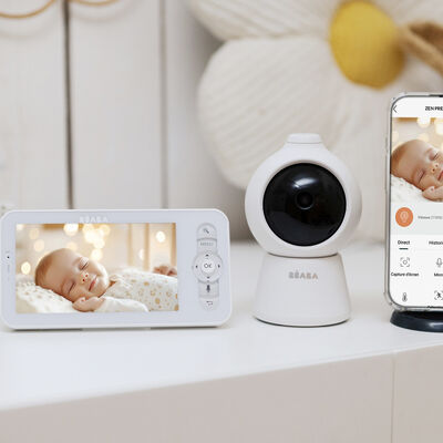 Ecoute b&eacute;b&eacute; vid&eacute;o Zen Smart AI - Blanc