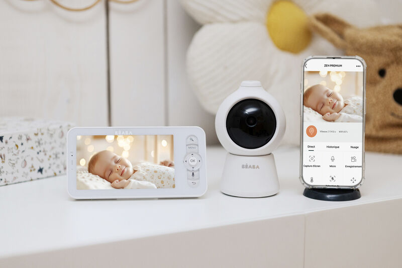 Vigilabeb&eacute;s con v&iacute;deo Zen Smart AI - White