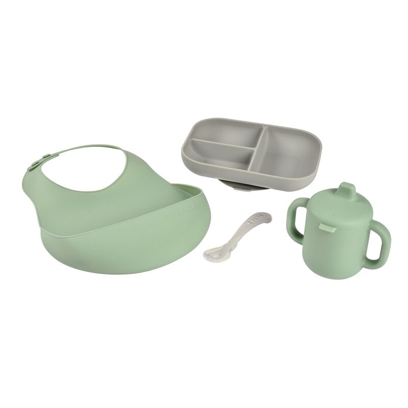 The essentials meal set grey / sage green