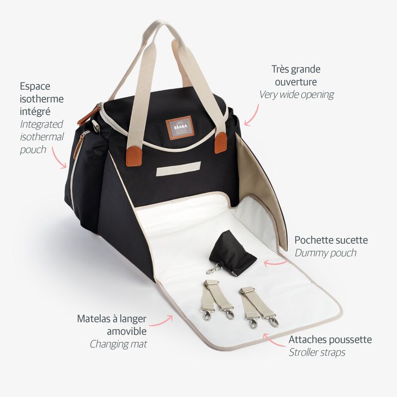 Sydney II Diaper Bag - black