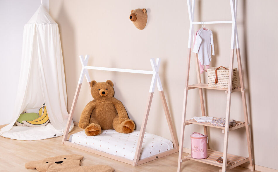Lettino montessori tipi legno/bianco 70x140