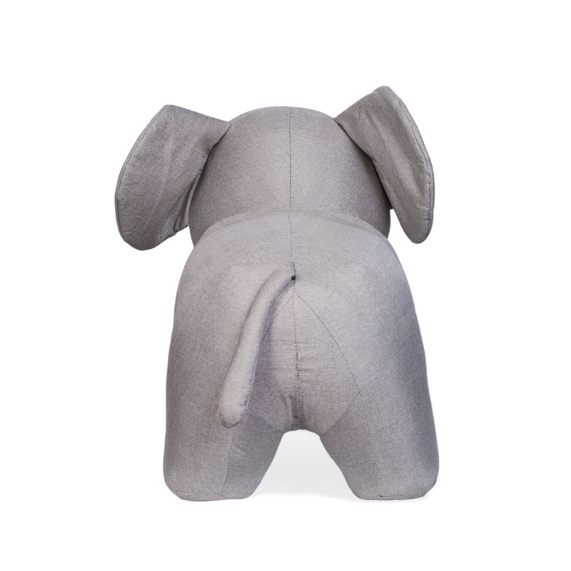 Standing Elephant - Linen - Grey