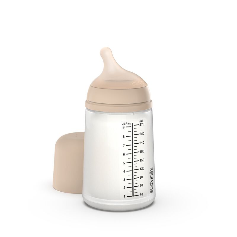 ZERO.ZERO Anti-Kolik Flasche 270 ml - Mittlerer Durchfluss. Sand