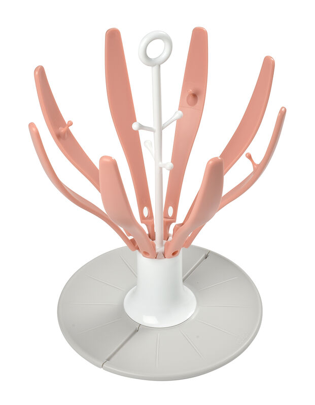 Egoutte-biberon Flower pliable pink 1