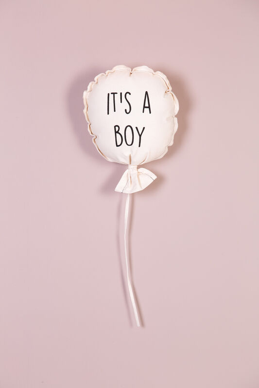 Ballon Toile - It's A Boy - D&eacute;coration Murale - 35x26x8 Cm