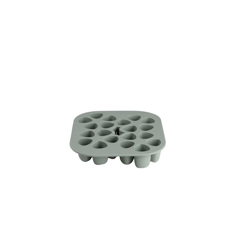 Molde mini multi-porciones de silicona &ndash; 20 x 35 ml - Sage green
